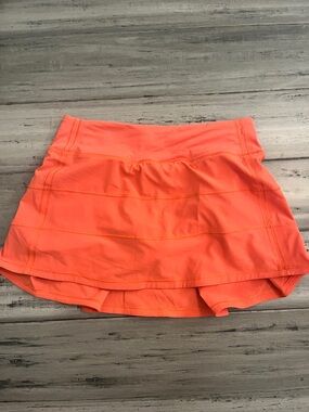 lululemon athletica Coral Orange skirt